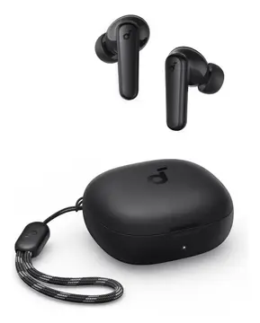 Fone De Ouvido Soundcore by Anker P20i Graves Poderosos e Impactantes Bluetooth 5.3 30H de Reprodução Resistência à Água 2 Mics IA para Chamadas Claras Personalização de Som via App Cor Preto