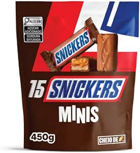 Chocolate Snickers Original Minis 15Un