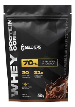 Whey protein Soldiers Nutrition em pó sabor Chocolate x 900g