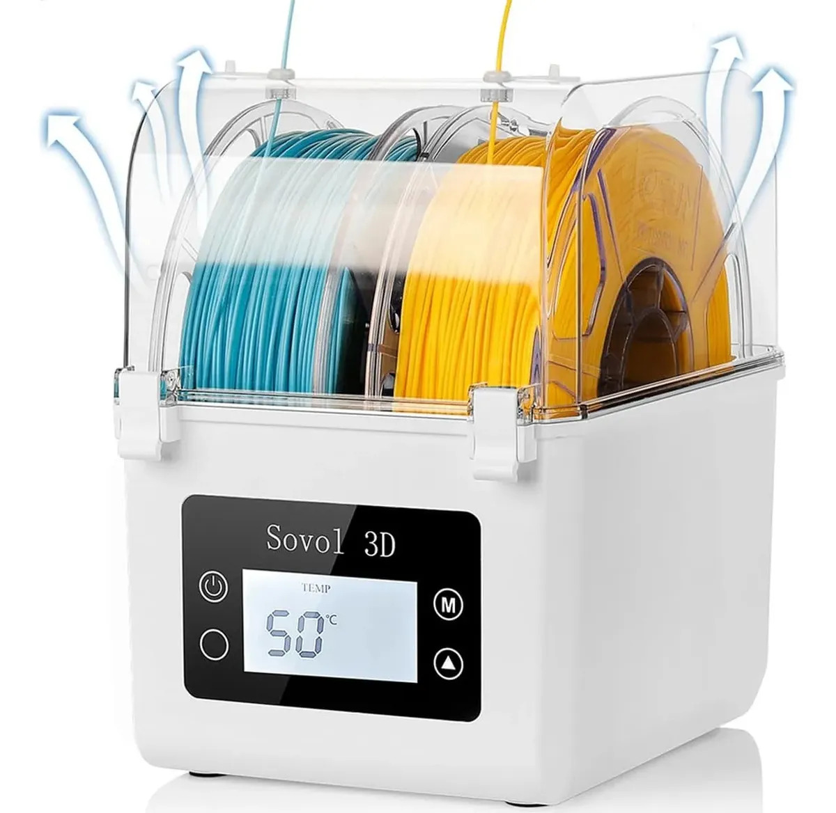 Caixa Secadora Dupla Para Filamento De Impressora 3d Compatível 127v E 220v