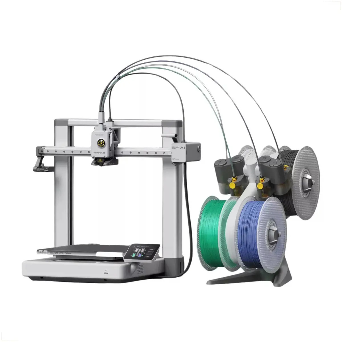 Impressora 3D FDM Bambu Lab A1 com AMS Lite – Combo Multicor