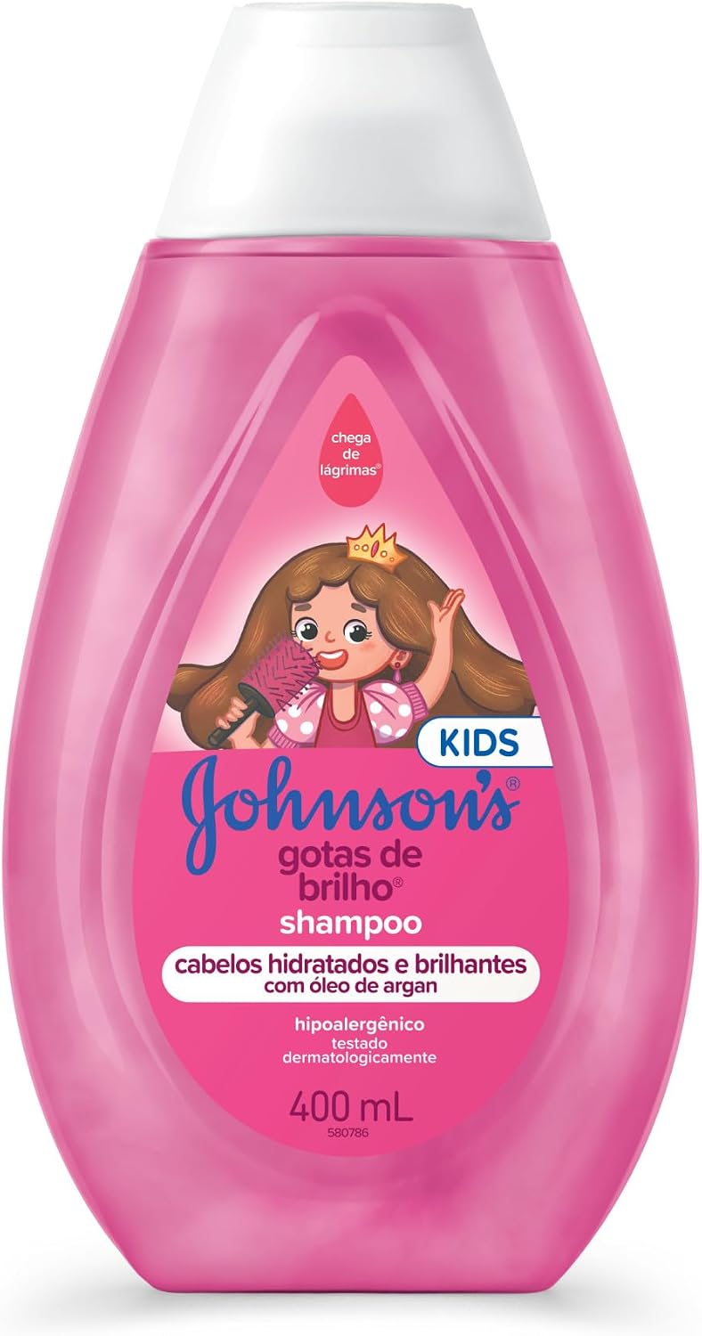 Shampoogotas de Brilho, Johnson'S Baby, Rosa, 400 Ml