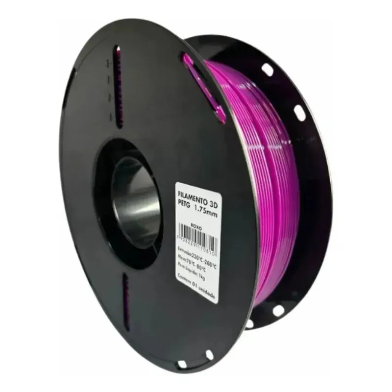 Filamento Impressora 3d Petg 1,75mm 1kg Masterprint Roxo
