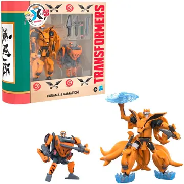 Figura Transformers Kurama e Gamakichi