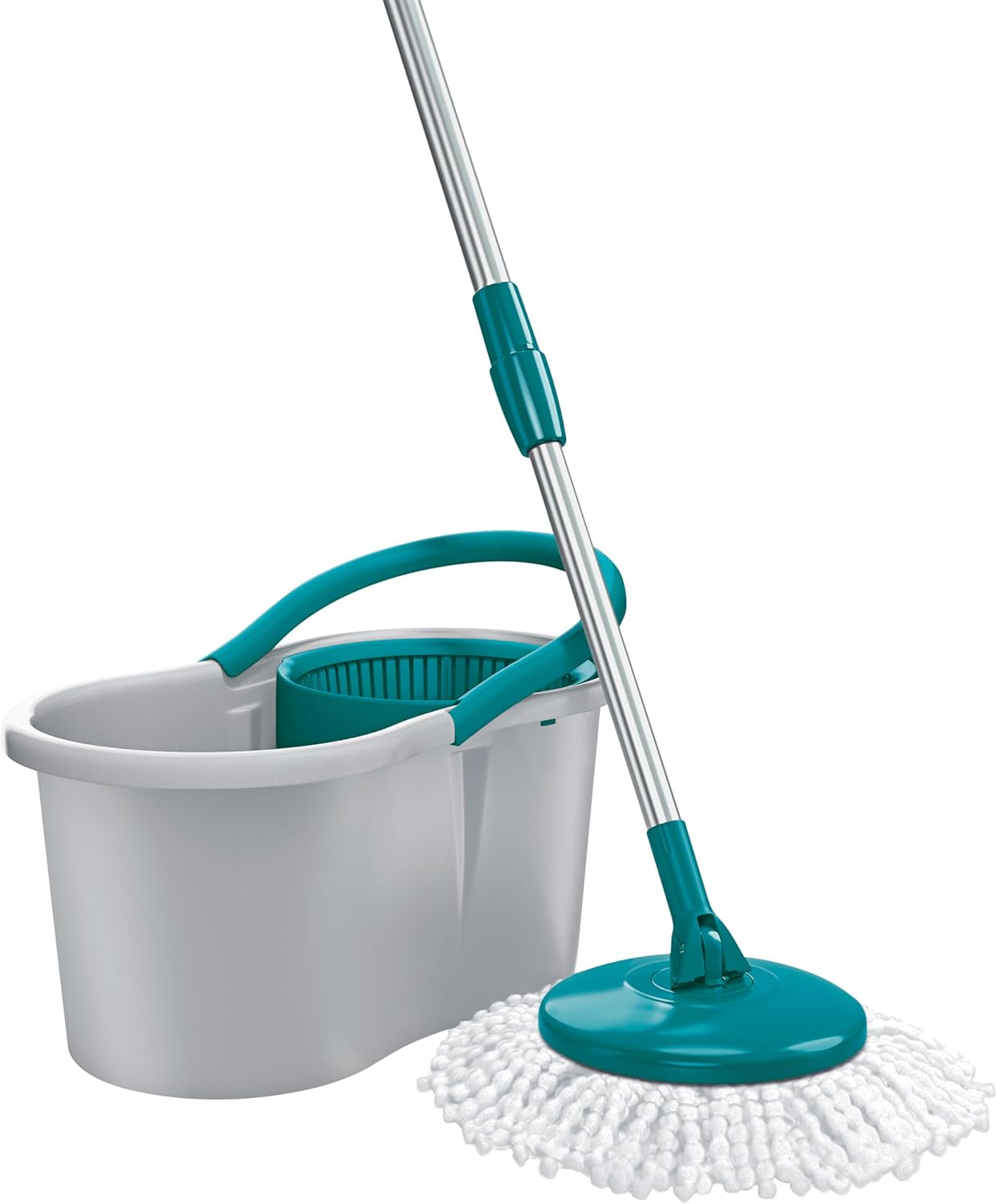 Flash Limp - Mop Giratório Fit, Balde 8 litros - MOP5010 - ABS Cinza