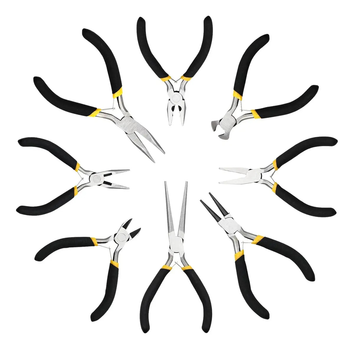 Juego De 8 Mini Alicates Para Joyería De 4,5 - 8