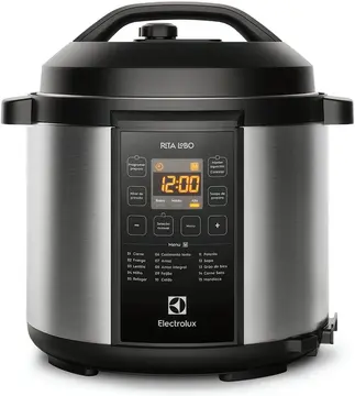 Panela de Pressão Elétrica Electrolux por Rita Lobo 6L Preta Experience Digital (pcc20) 127v