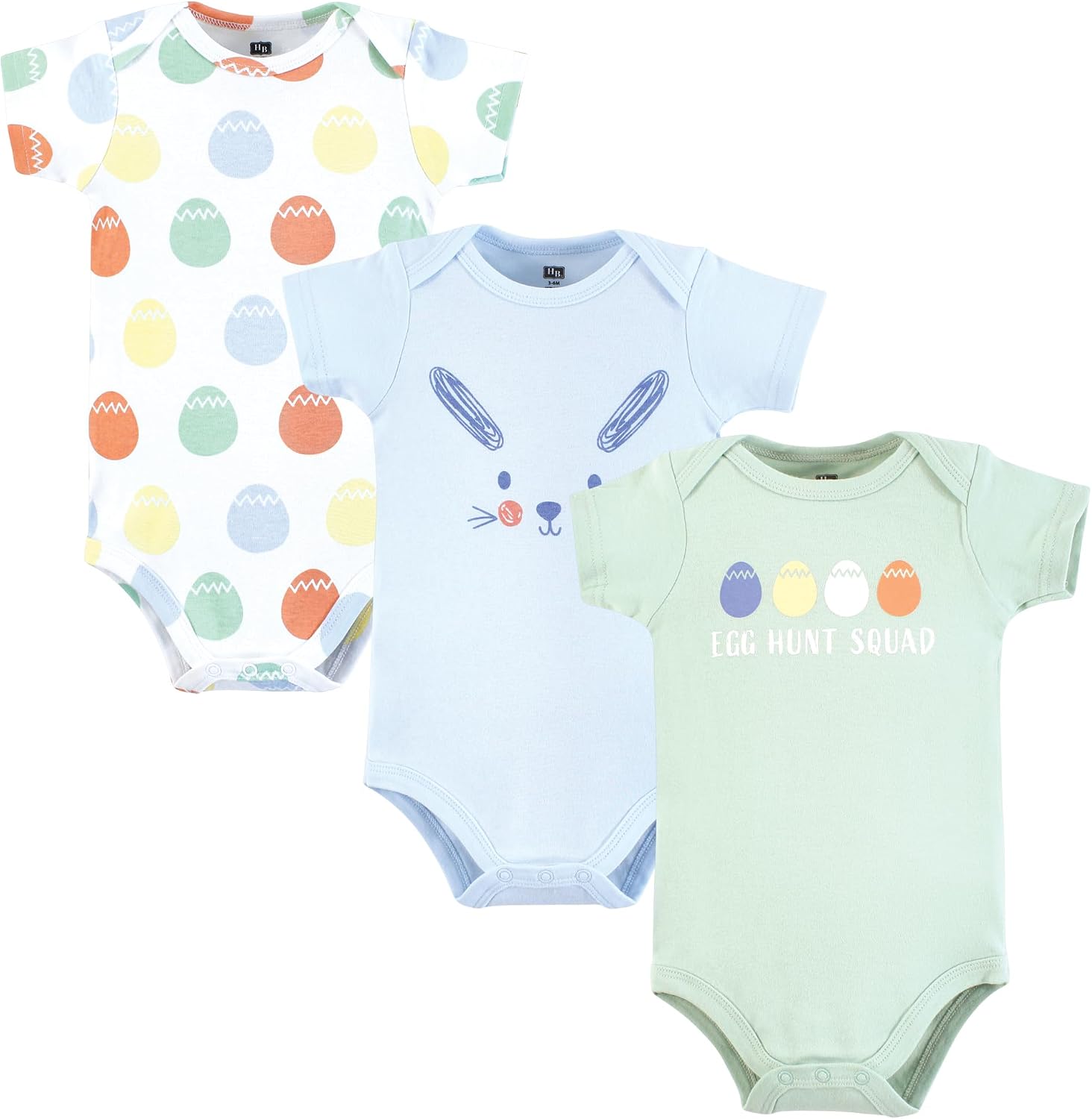 Luvable Friends Hudson Baby Bodysuits pacote com 3
