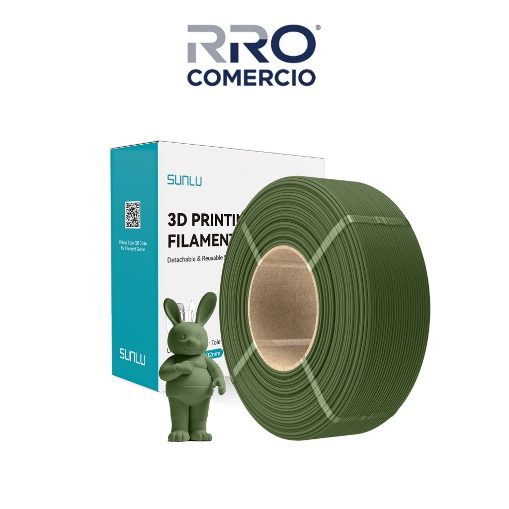 SUNLU 10kg Filamento PLA Fosco Estável e sem emaranhados -1.75mm Sem carretel
