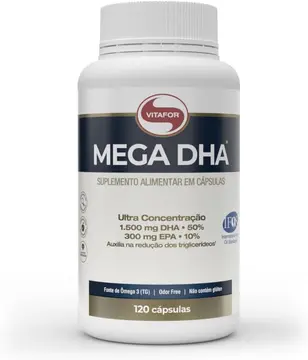 Mega Dha - 120 Cápsulas - Vitafor, Vitafor
