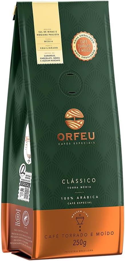 Café Orfeu Clássico Torrado e Moído 250g