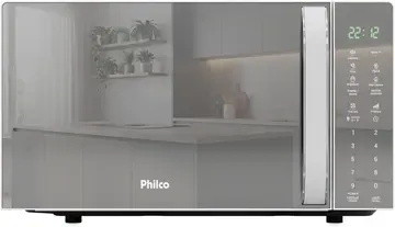 Micro-ondas Philco 20L Espelhado Pintura Limpa Fácil PMO24E 220v